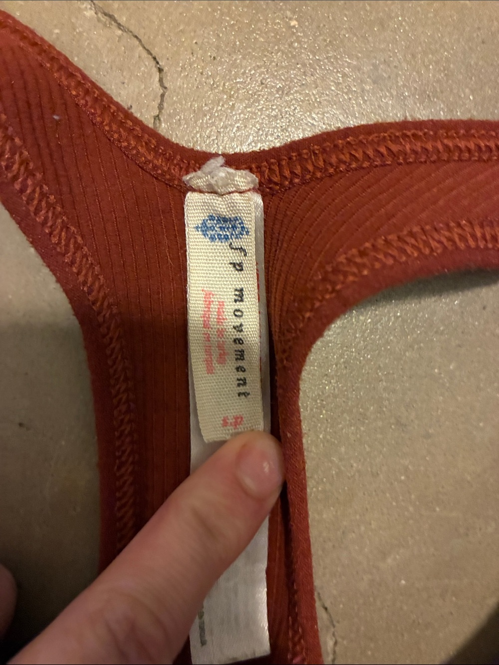 Free people movement Ribbed Racerback - Rust - Picture 3 of 4